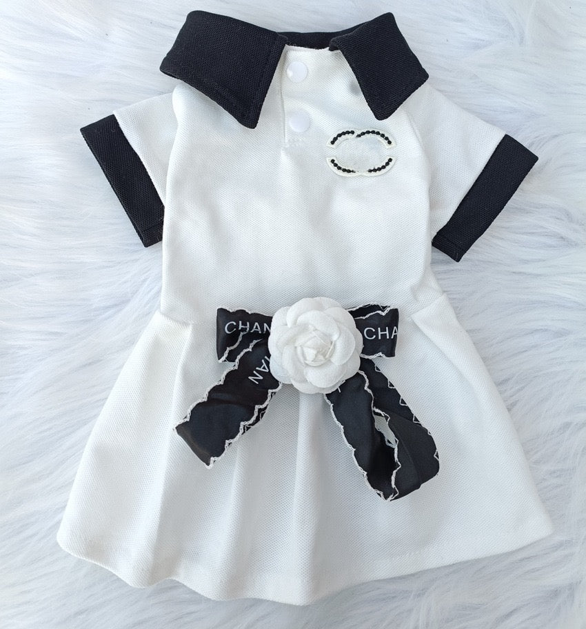 MF003-CC Style Black Shirt for Boy Dog Couple Wear Summer Breathable Fabric Comfortable Fit for Small Dogs
