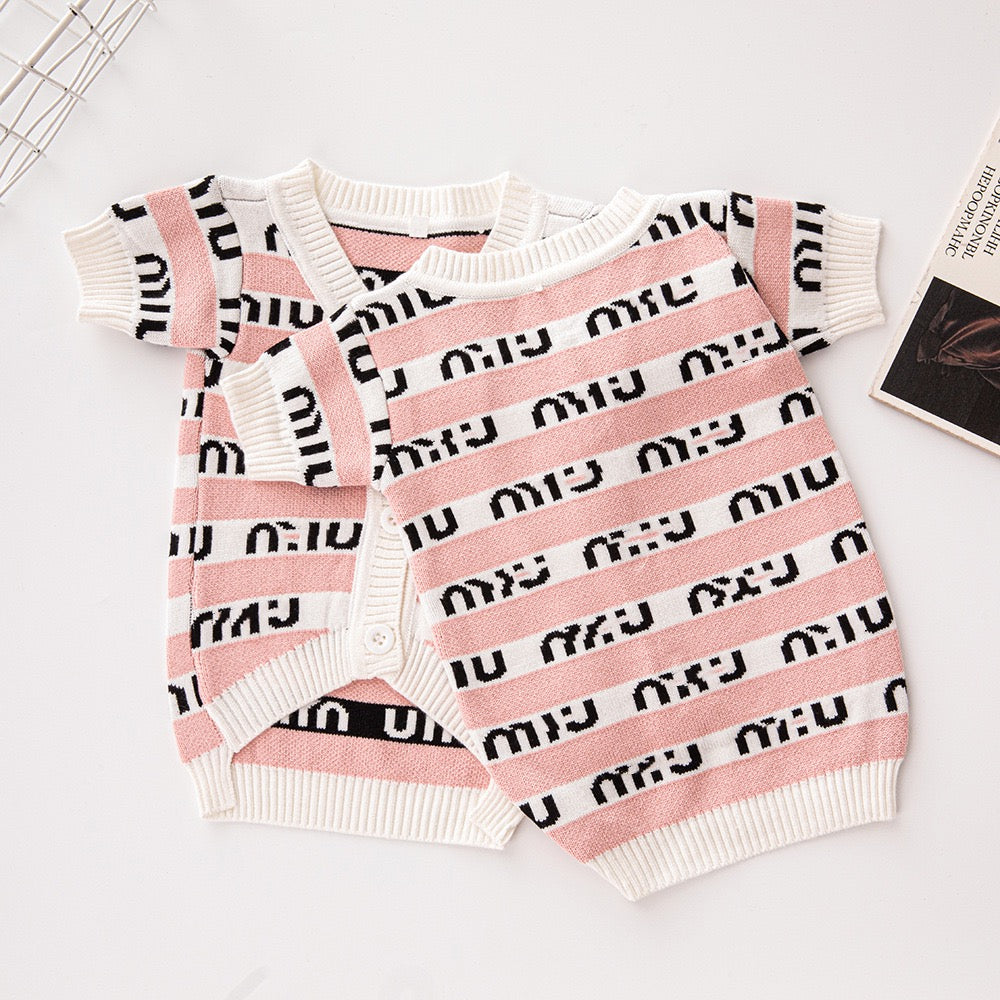 MIU Inspired Light Pink Trendy Cardigan Sweater, Comfortable & Warm Autumn/Winter Dog Clothes for French Bulldogs, Corgis, and Poodle