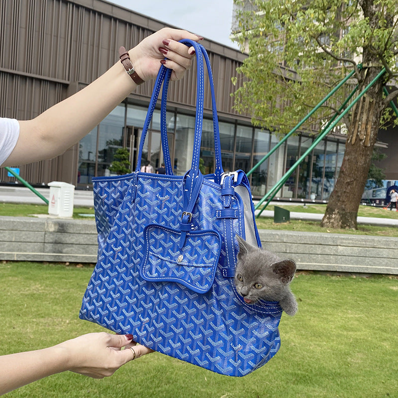 Dog Carrier for Summer Pet Bag Dog Bag Travel Cat Bag Adjustable Breathable Handbag Goyard Small Pet Bag