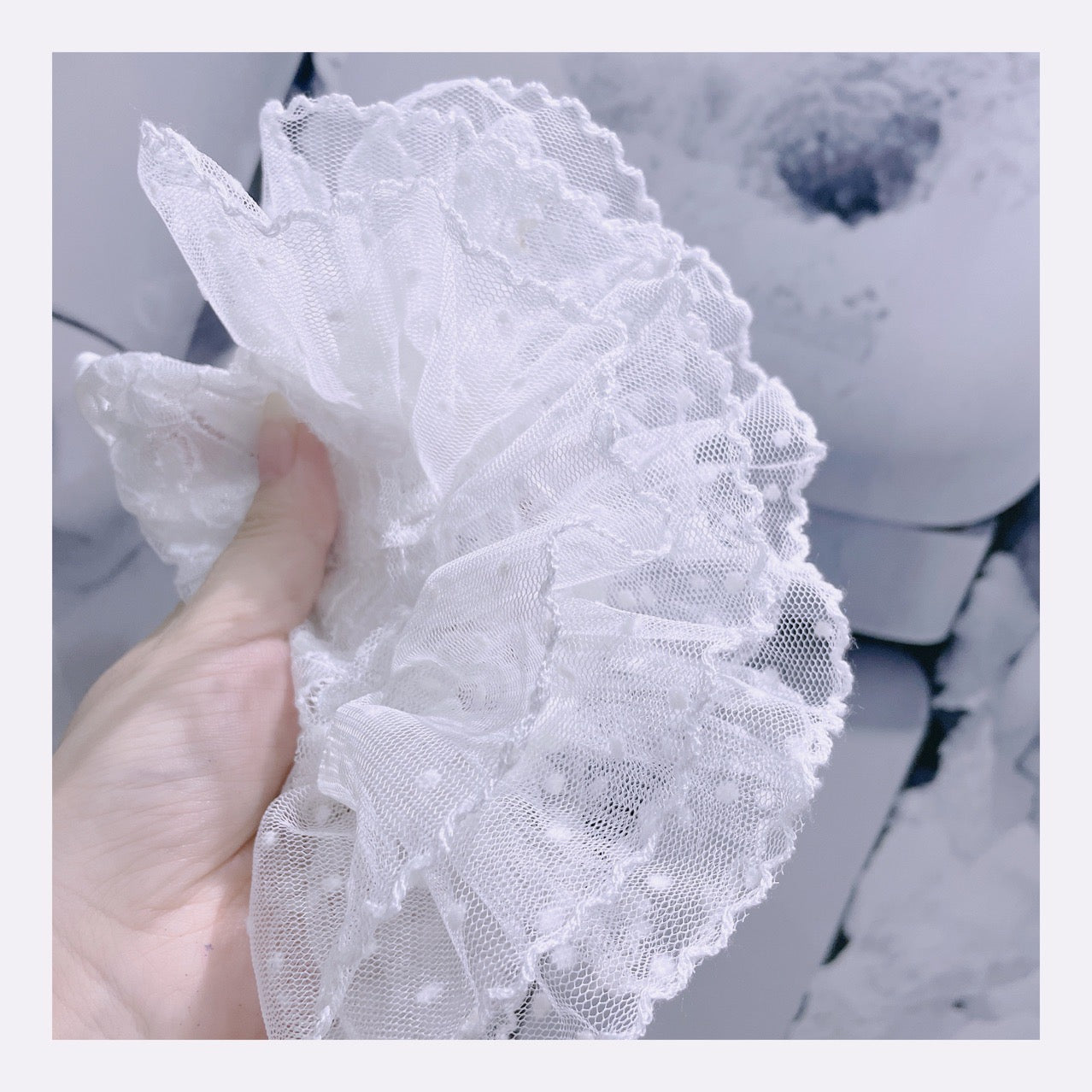 F014-White Dog Lace Dress Maltese Bichon Cat Stretch White Suspenders Gauze Skirt Pettiskirt