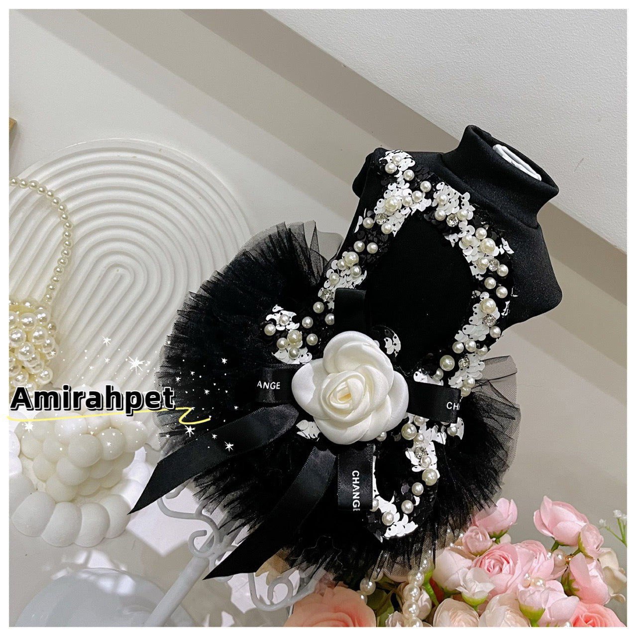 CC-Style Princess Dress for Maltese – Hepburn-Inspired Puffy Skirt for Small Breeds like poodle