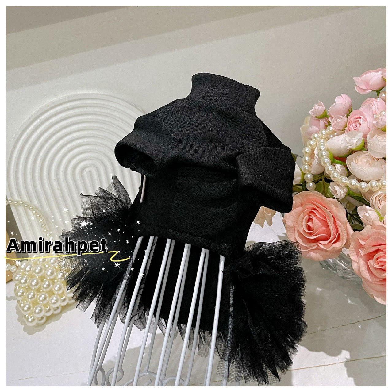 CC-Style Princess Dress for Maltese – Hepburn-Inspired Puffy Skirt for Small Breeds like poodle