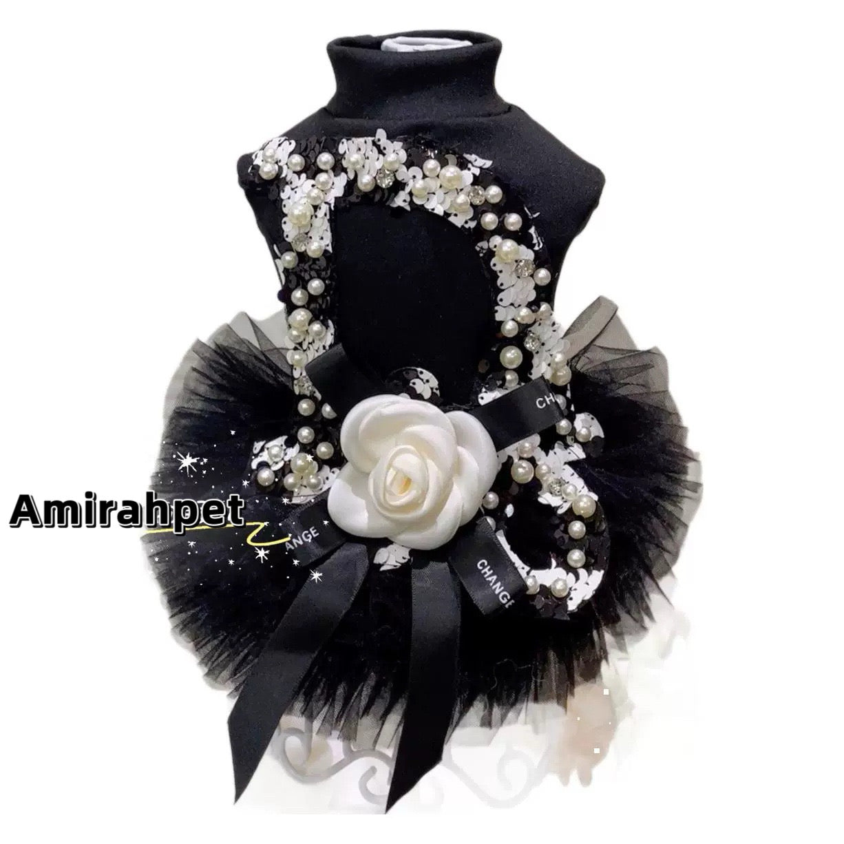 CC-Style Princess Dress for Maltese – Hepburn-Inspired Puffy Skirt for Small Breeds like poodle