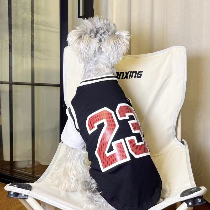 M003-Breathable Jersey for Dogs Bulls 23 Summer Shirt for Small Dog Comfortable & Cool Design