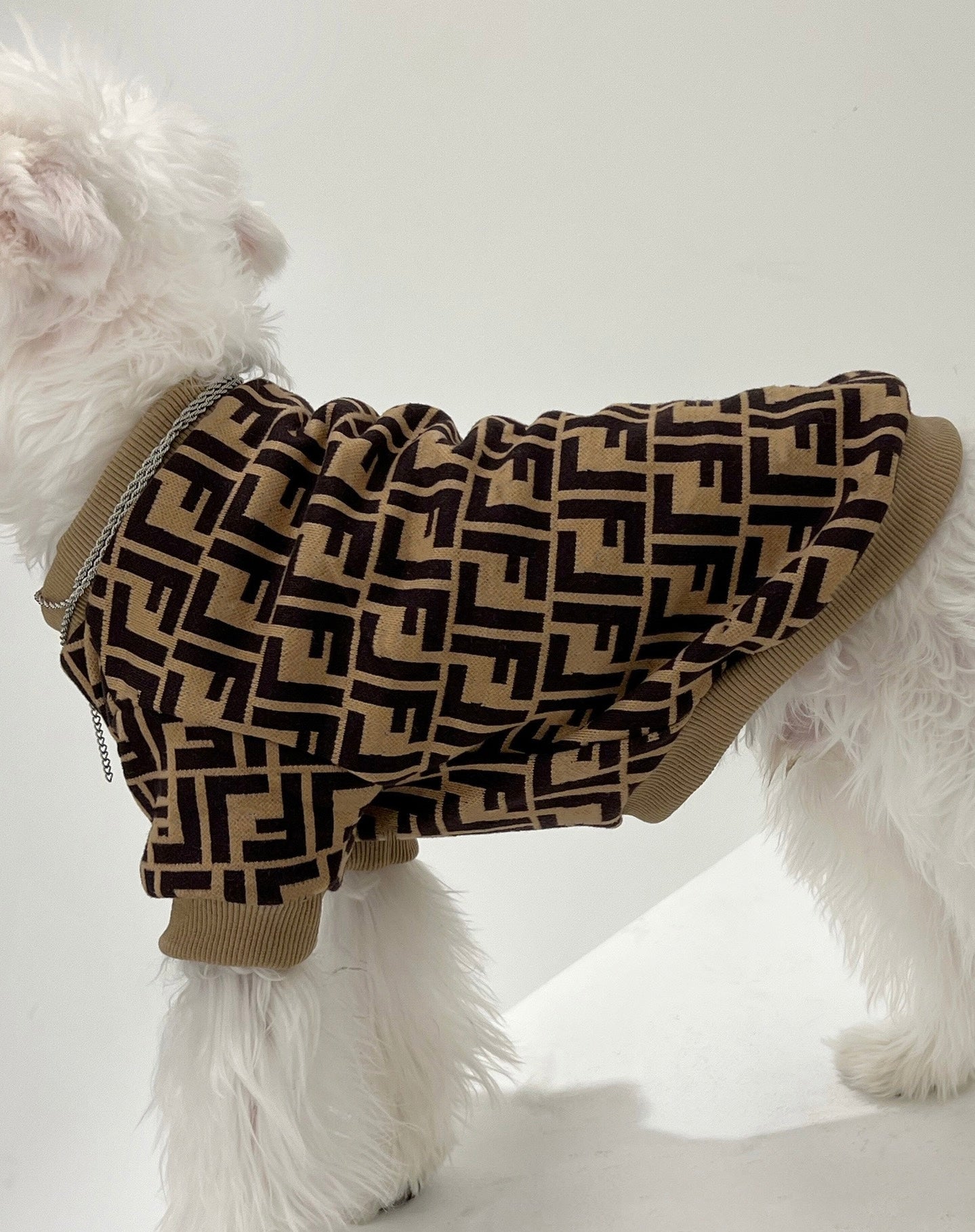 FF Inspired Sweater for Small Dogs Autumn Warm Outfit for Male Dog for Bichon Poodle Maltese