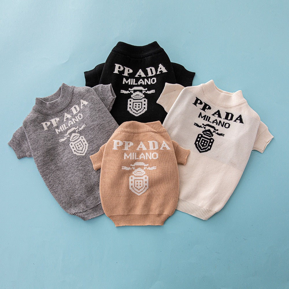 PRA Inspired Pet Sweater Trendy Brand for French Bulldogs & Chihuahuas, Autumn/Winter Clothes for Small & Medium Dogs