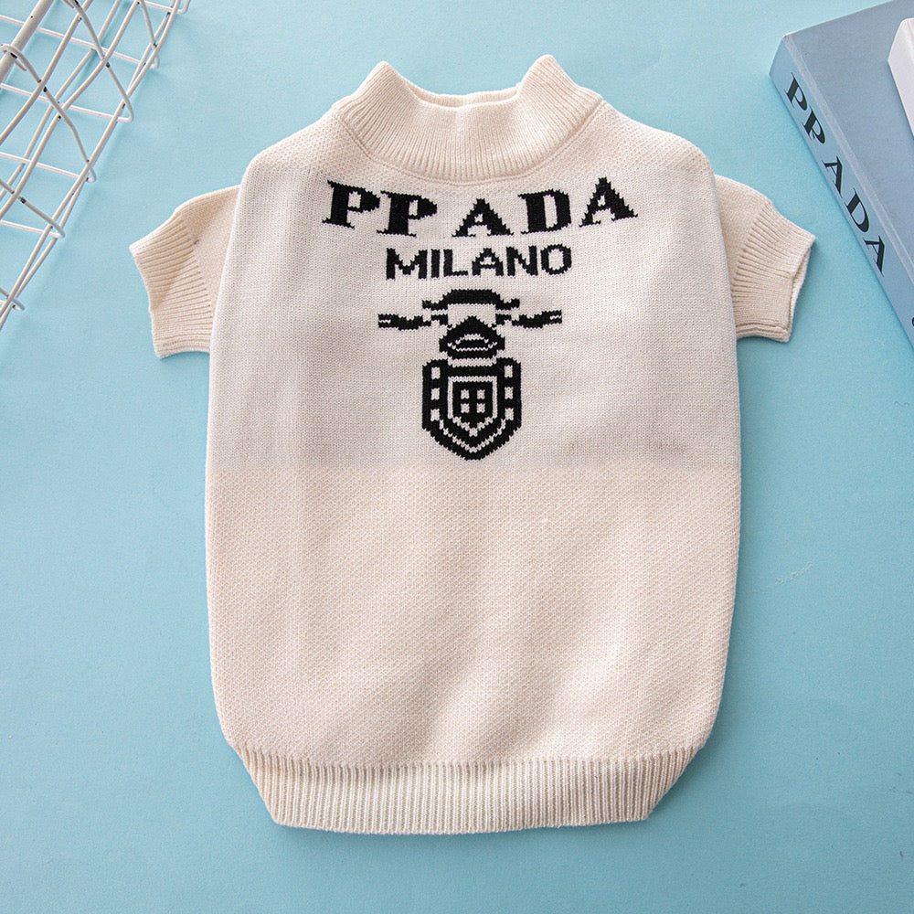 PRA Inspired Pet Sweater Trendy Brand for French Bulldogs & Chihuahuas, Autumn/Winter Clothes for Small & Medium Dogs