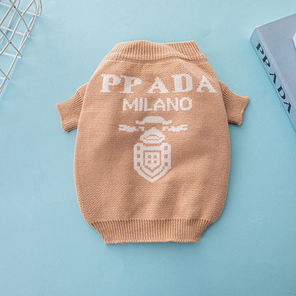 PRA Inspired Pet Sweater Trendy Brand for French Bulldogs & Chihuahuas, Autumn/Winter Clothes for Small & Medium Dogs