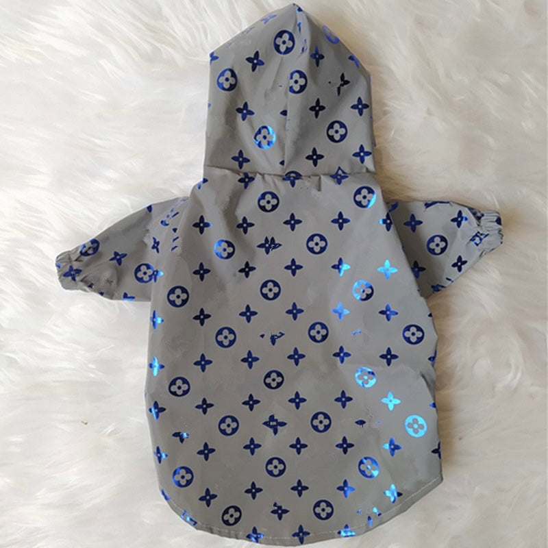 Pet Streetwear Reflective Windbreaker Jacket for Dogs – Fashionable Pet Apparel for French Bulldogs, Corgis, Poodles, and Pugs