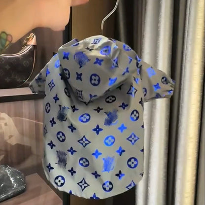 Pet Streetwear Reflective Windbreaker Jacket for Dogs – Fashionable Pet Apparel for French Bulldogs, Corgis, Poodles, and Pugs