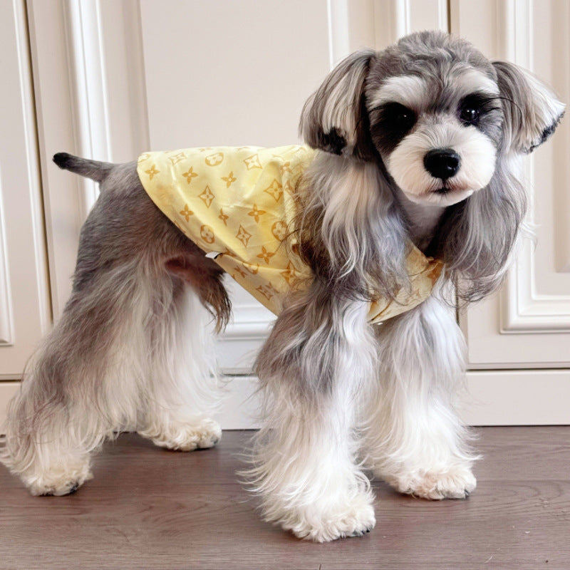 Dog clothes trendy brand thin large and medium-sized dog  bear teddy corgi schnauzer pet puppy summer