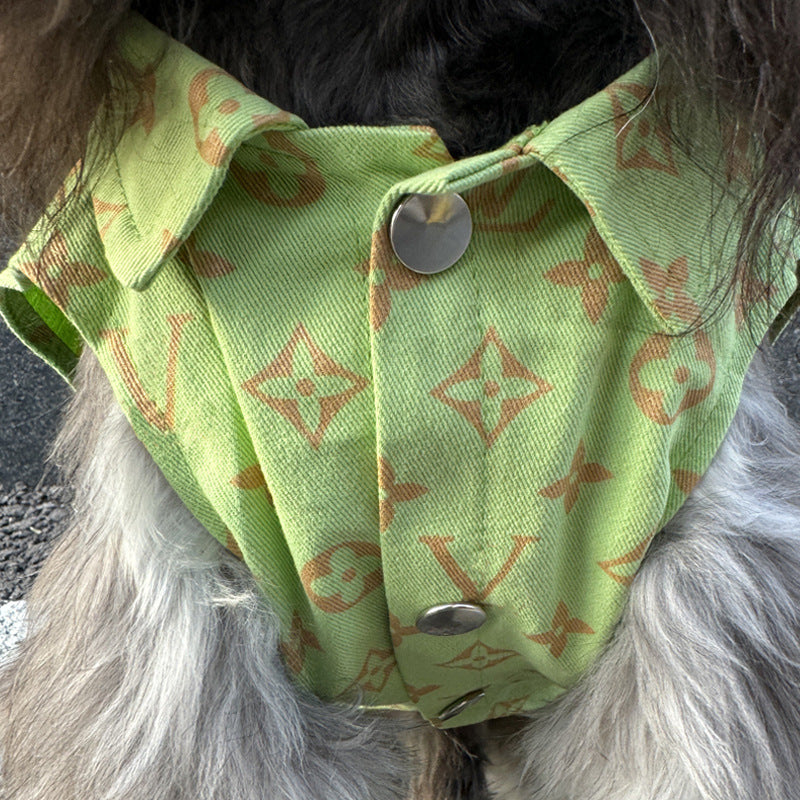 Dog clothes trendy brand thin large and medium-sized dog  bear teddy corgi schnauzer pet puppy summer