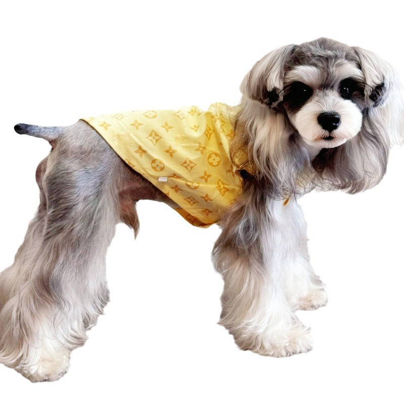 Dog clothes trendy brand thin large and medium-sized dog  bear teddy corgi schnauzer pet puppy summer